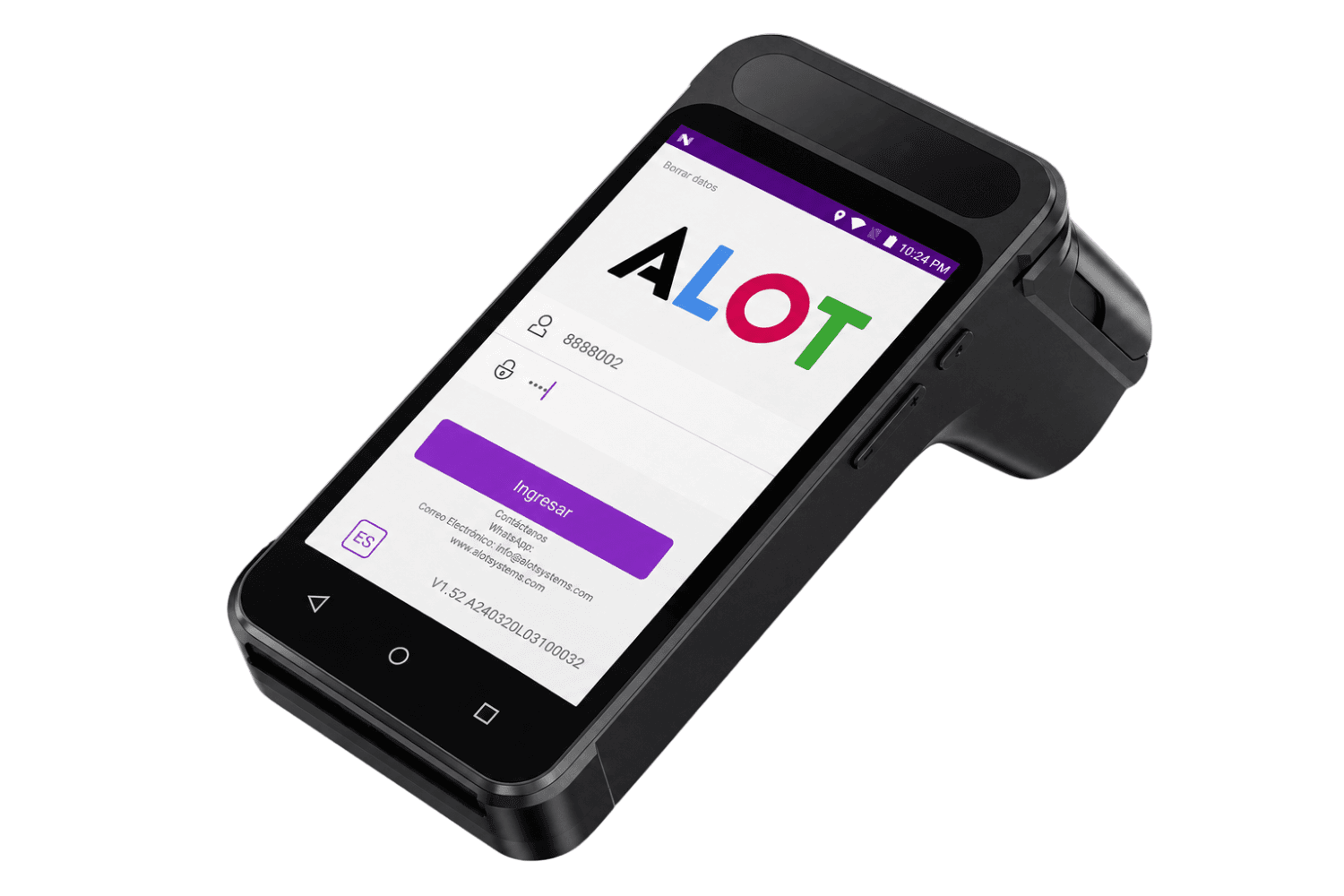 ALOT-WT80 Handheld Lottery Terminal