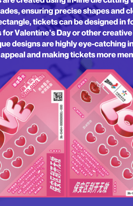 Heart-shaped Valentine's scratchcard